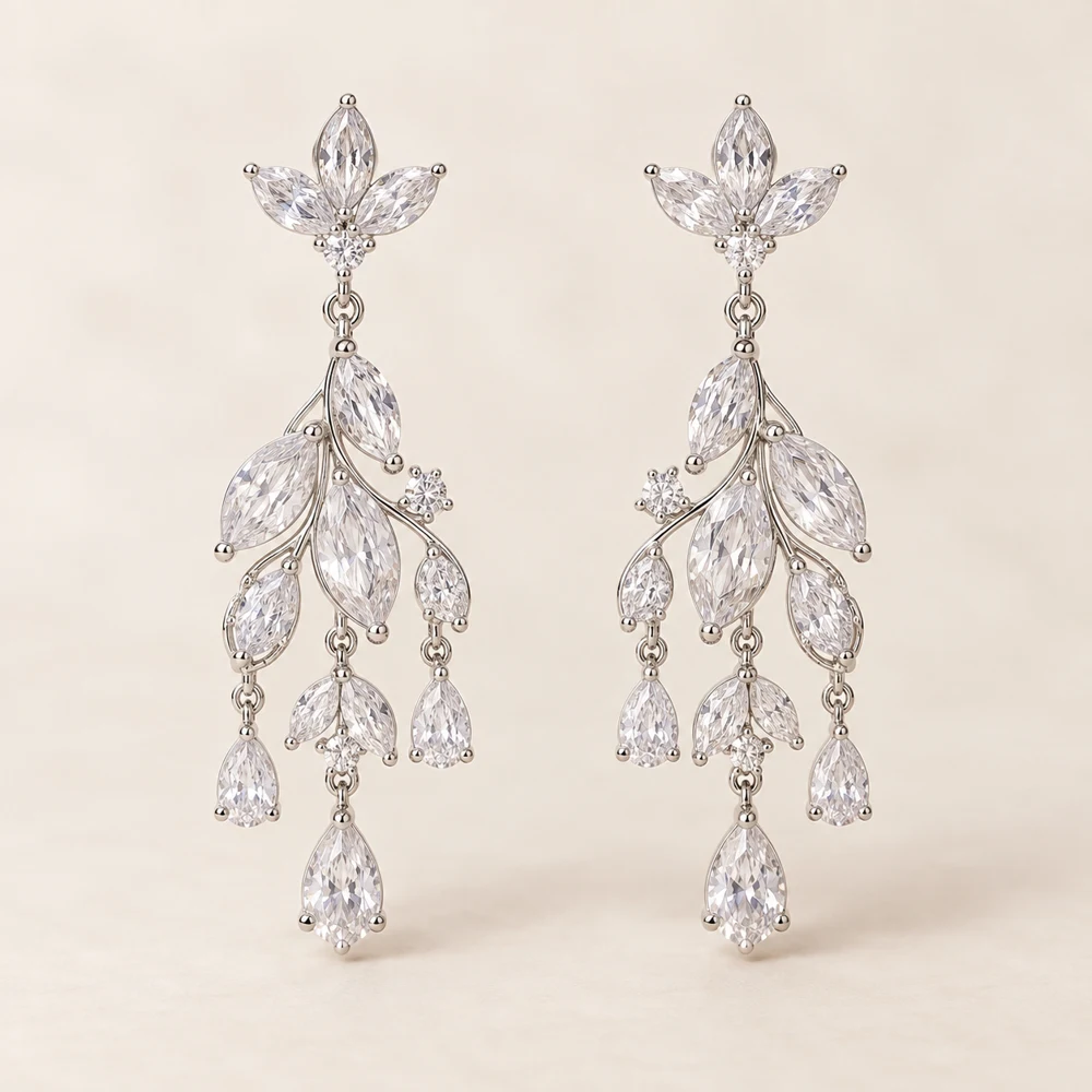 Chandelier Petal Earrings product view